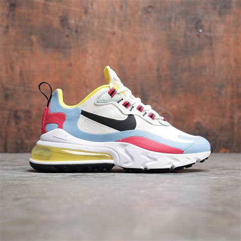 nike women air max 270 react phantom black light blue university red