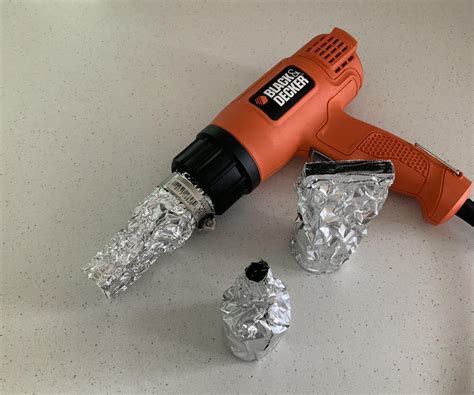 Heat Gun Tinfoil Nozzles : 5 Steps (with Pictures) - Instructables