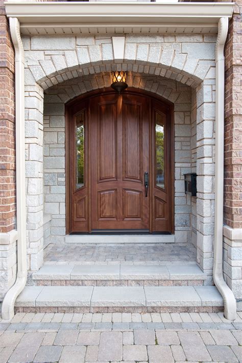 Classic Entry Door, Model: 152W_2SL_Mahogany-Walnut by Glenview Doors in Chicago, IL