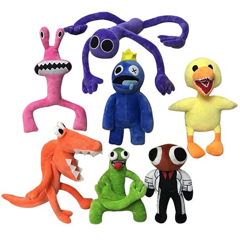 Mua Rainbow Friends Plush 7 Piece Set Rainbow Friends Toy Rainbow Friends Green Drool Monster ...