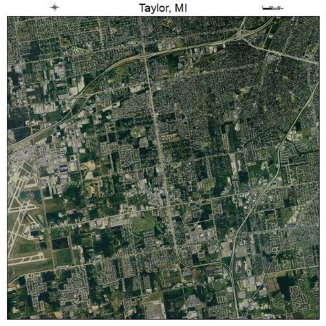 Aerial Photography Map of Taylor, MI Michigan