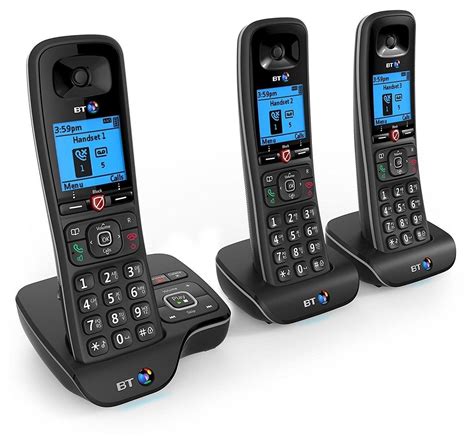 BT BT6600 Cordless DECT Home Telephone Answer Machine Trio Handset C ...