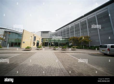 A general view of AstraZeneca's Macclesfield campus in Cheshire ...