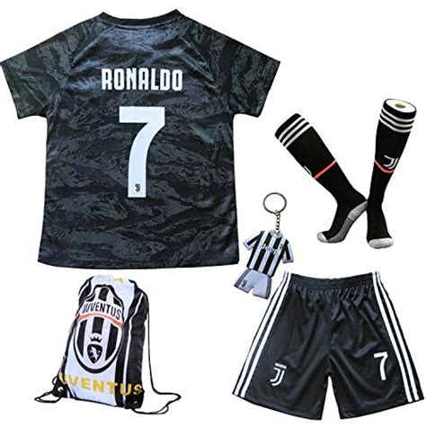 #7 Ronaldo Juventus Home 18/19 Season Kids/Youth Soccer Jersey & Shorts & Socks and Drawstring ...