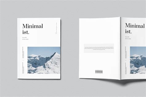 Minimalist Magazine Template | Indesign magazine templates, Magazine ...