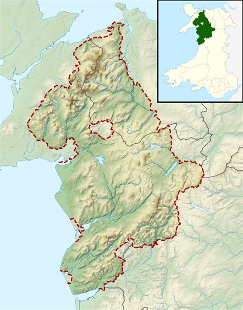 File:Snowdonia National Park UK relief location map.png