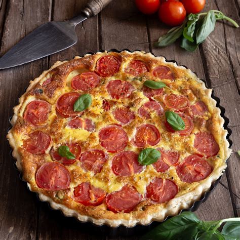 Cheese and Tomato Quiche Recipe - An Italian in my Kitchen