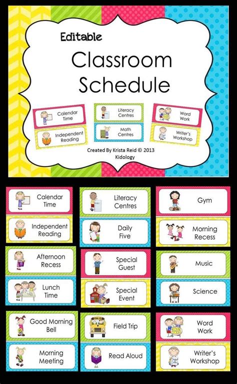 Class Schedule Template For Preschool 4 Clarifications On Class ...