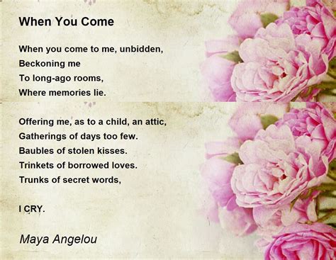 Maya Angelou Poems About Love