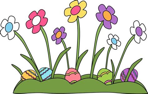 easter clipart | Easter Eggs Hidden in the Grass Clip Art Image ...