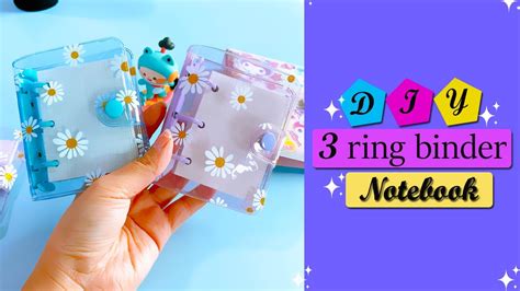 DIY Stationery /DIY 3 Ring Binder Mini Notebook /School hacks/Easy to ...