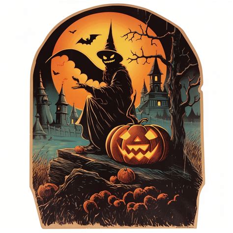Spooky Vintage Halloween Art Free Stock Photo - Public Domain Pictures