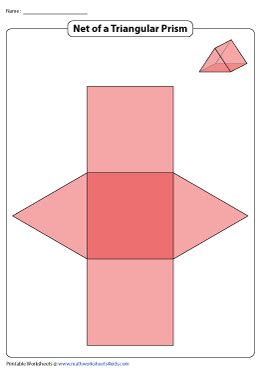 Foldable Net of a Triangular Prism