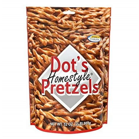 dot's homestyle pretzels 2 lb. bag (1 bag) 32 oz. seasoned pretzel snack sticks (packaging may ...