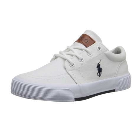 Polo Ralph Lauren Kids Faxon II BK Ripstop CVS Sneaker (Little Kid/Big Kid) - Kids World ...