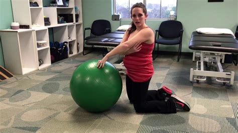 Stability Ball Exercises During pregnancy - YouTube