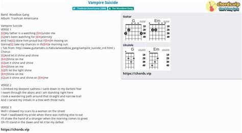 Chord: Vampire Suicide - tab, song lyric, sheet, guitar, ukulele ...