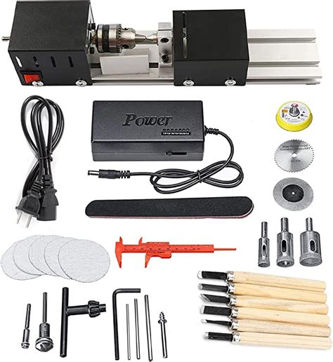 Amazon.com: Mini Lathe Machine Tool DIY Woodworking Wood lathe Milling ...