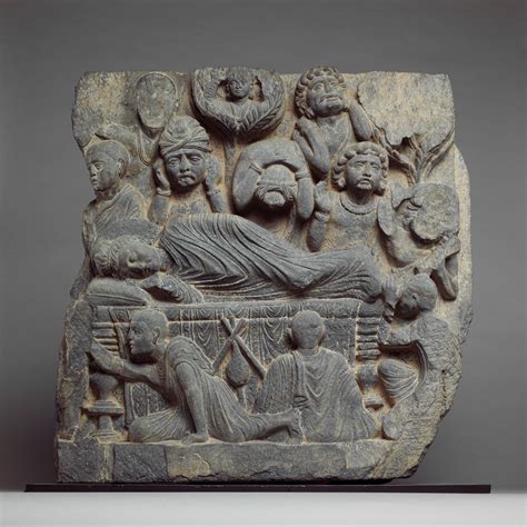 The Death of the Buddha (Parinirvana) | Pakistan (ancient region of Gandhara) | Kushan period ...