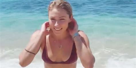 You Have To See Olympic Skier Mikaela Shiffrin Totally Crush Her Vacay Workout