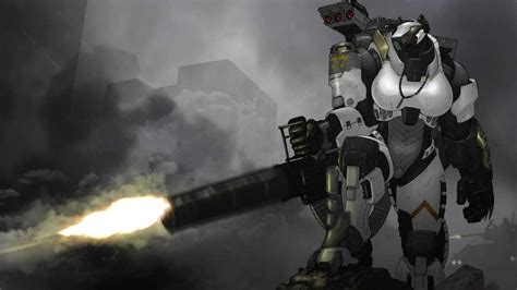 Black and gray robot toy, Anthro, machine gun, robotic, chain guns HD ...