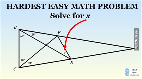 Hardest easy math problem - 9GAG