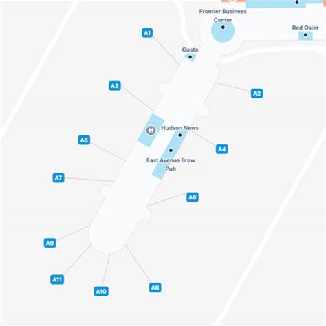 Rochester Airport Concourse A Map & Guide