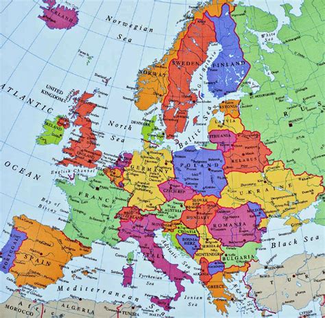 Europe Countries Map : Map of European countries in 2023 by GDP per capita PPP (projections ...