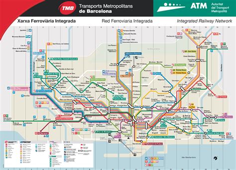 Large detailed metro map of Barcelona city. Barcelona city large detailed metro map | Vidiani ...