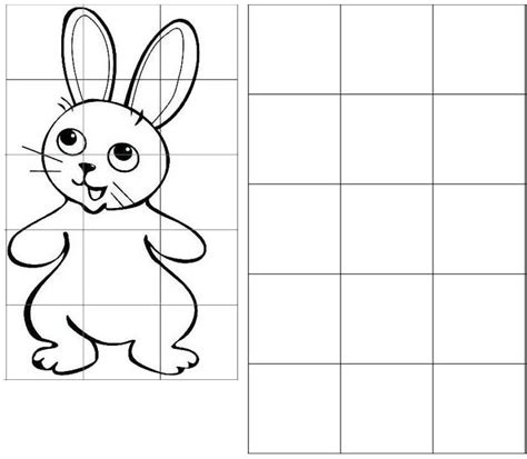 12 Best Animal Grid Drawing for Children - Coloring Pages