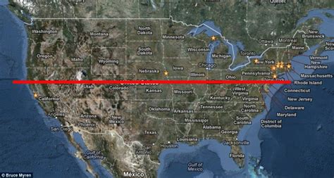 33rd Parallel Map United States