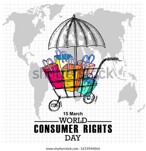 World Consumer Rights Day Poster Banner: เวกเตอร์สต็อก (ปลอดค่า ...