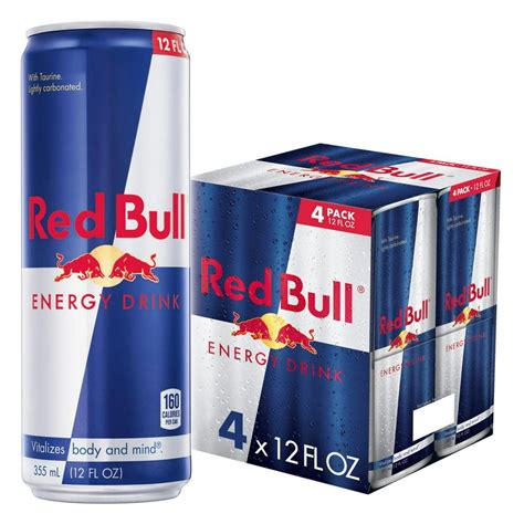 Red Bull Energy Drink, 12 Fl Oz (4 pack) - Walmart.com - Walmart.com