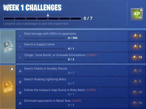 Fortnite Season Five: Week One Challenges guide – XBLAFans