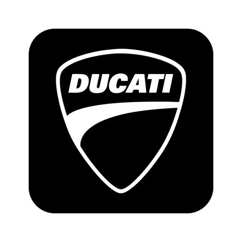 Ducati black logo, ducati logo black and white vector on white background 26555308 Vector Art at ...