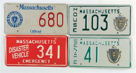 Lot Detail - LOT OF 22: MASSACHUSETTS RECENT RARE LICENSE PLATES.