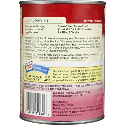 Duncan Hines Cherry Pie Filling 595g | Woolworths