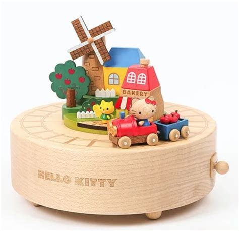 Hello Kitty Town Wooden Music Box – Kitty Collection