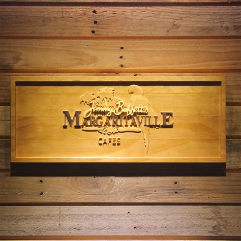 Jimmy Buffett`s Margaritaville Cafe Logo Wood Sign - neon sign - LED sign - shop - What's your sign?