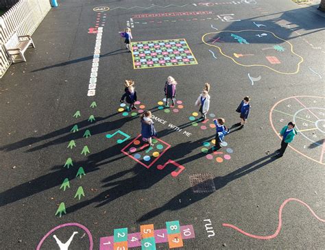 Bright Outdoor Playground Markings | Fun & Affordable