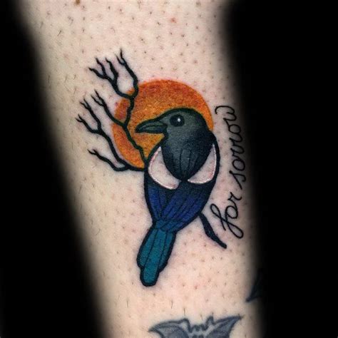 50 Magpie Tattoo Designs For Men - Bird Ink Ideas