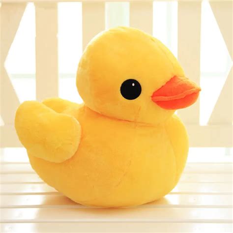 30CM Stuffed Dolls Rubber Duck Hongkong Big Yellow Duck Plush Toys Best Gift for Children-in ...