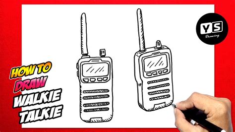 How to draw Walkie Talkie - YouTube