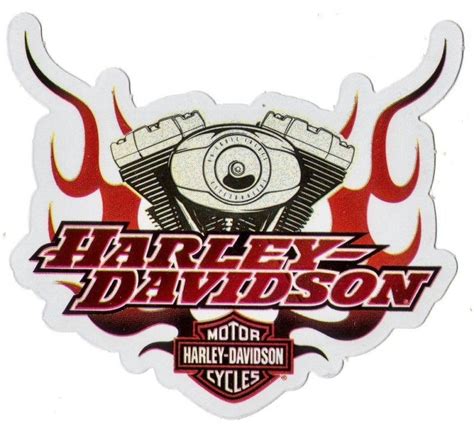 Harley Davidson Motorcycle Flames Logo Decal Stickers | Harley davidson, Harley davidson posters ...