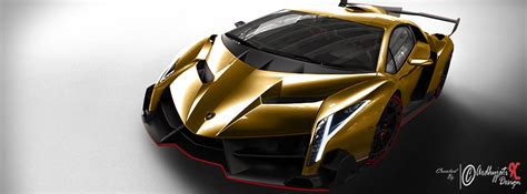 Lamborghini Veneno Gold Colour by ArdhyjatiXDesign on DeviantArt