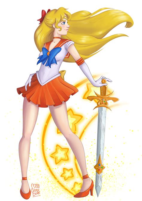 fan art of sailor venus by MissCosmicBear on DeviantArt