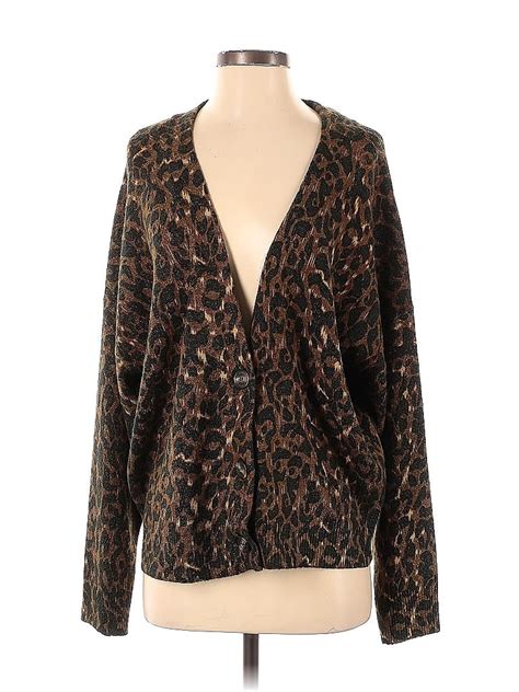 Buffalo by David Bitton Animal Print Brown Cardigan Size S - 76% off ...