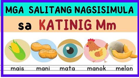 Mga SALITANG NAGSISIMULA sa KATINIG Mm / - YouTube