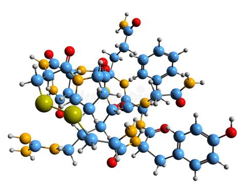 3D Image of Vasopressin Skeletal Formula Stock Illustration ...