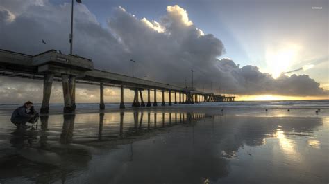 Hermosa Beach pier wallpaper - World wallpapers - #45054